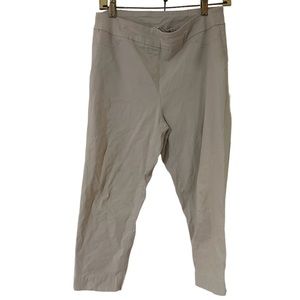 Soft Surroundings Straight Leg Pants Sz PM Beige Stretch